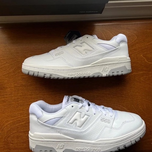 Giày Sneaker Nam Nữ NB 550 Trắng