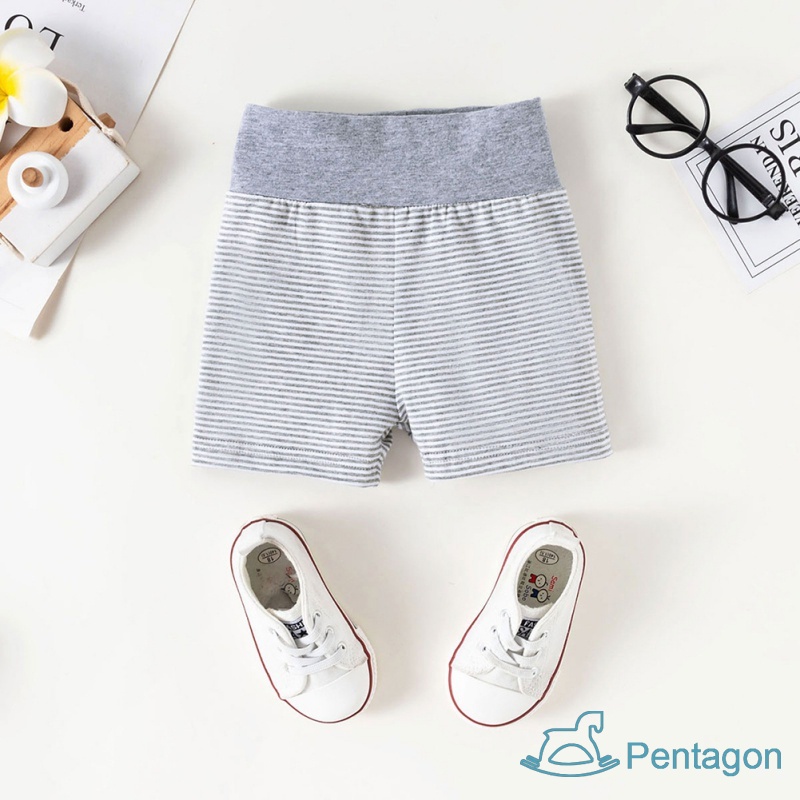 Bộ 3 Món Áo Liền Quần Tay Ngắn + Quần Short + Nón In Hình Voi Dễ Thương Cho Bé Sơ Sinh