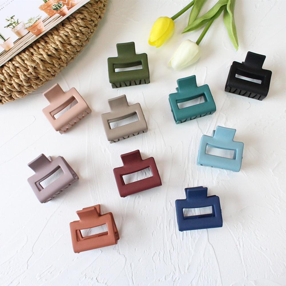 Kẹp Tóc Càng Cua Hình Vuông Lớn Bằng Nhựa Resin Cho Nữ