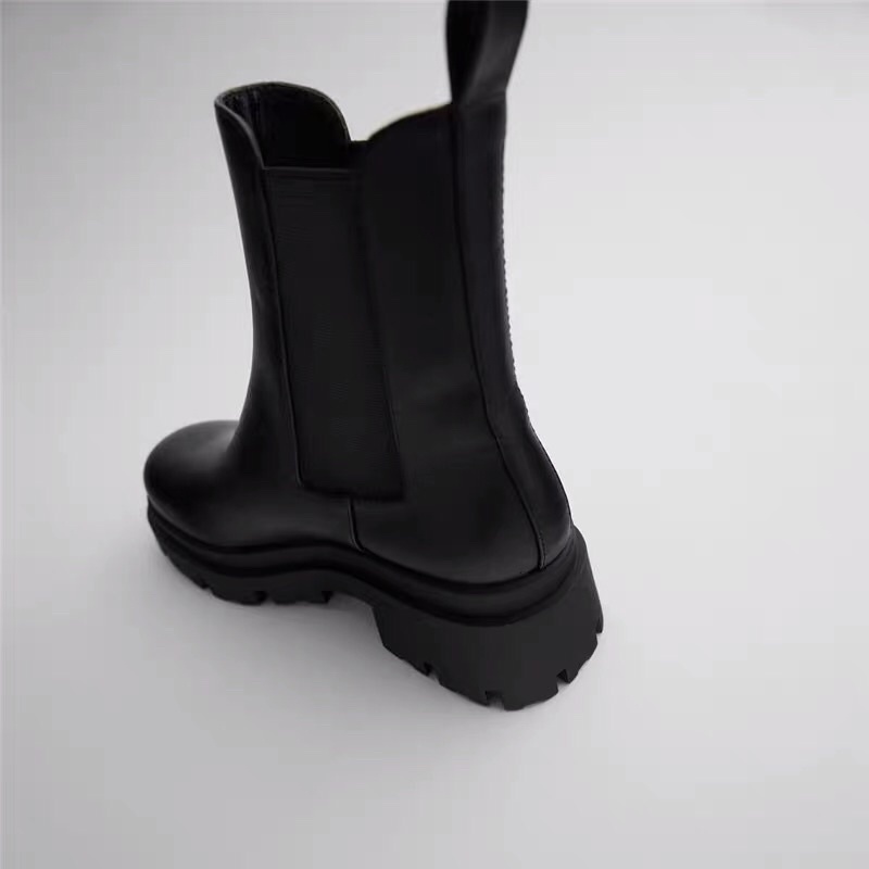Giày boot da mềm cao cổ Zara xuấ