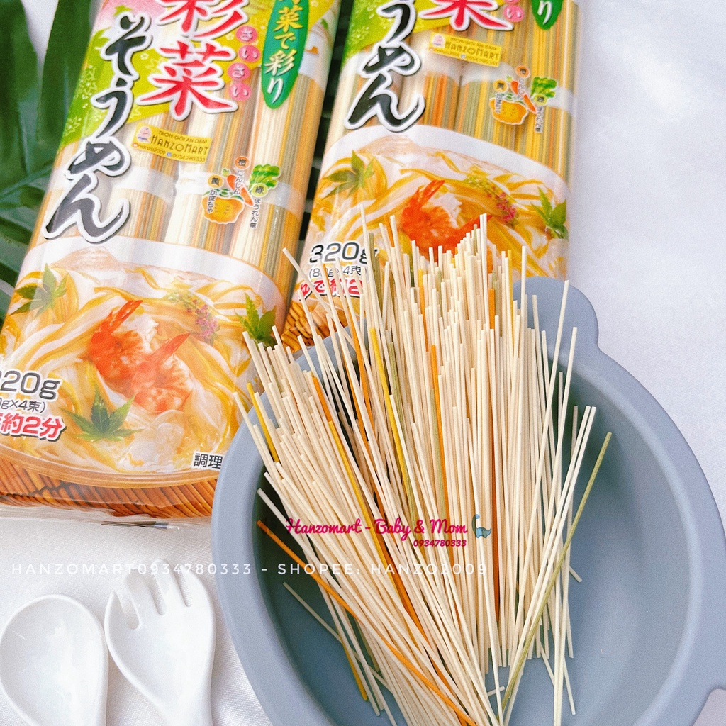 Mì somem ngũ sắc 320gr cho bé Nhật Bản