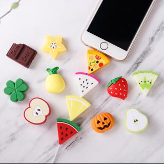 Phụ kiện bảo vệ đầu dây cáp sạc Usb hình trái cây dễ thương xinh xắn
