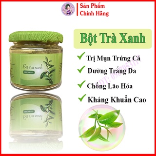 Bột Trà Xanh Đắp Mặt Mộc Nhan, Đẹp Da, Sạch Mụn, Tiemxuongrong, tamtitthaoduoc, Mộc Nhan Natural