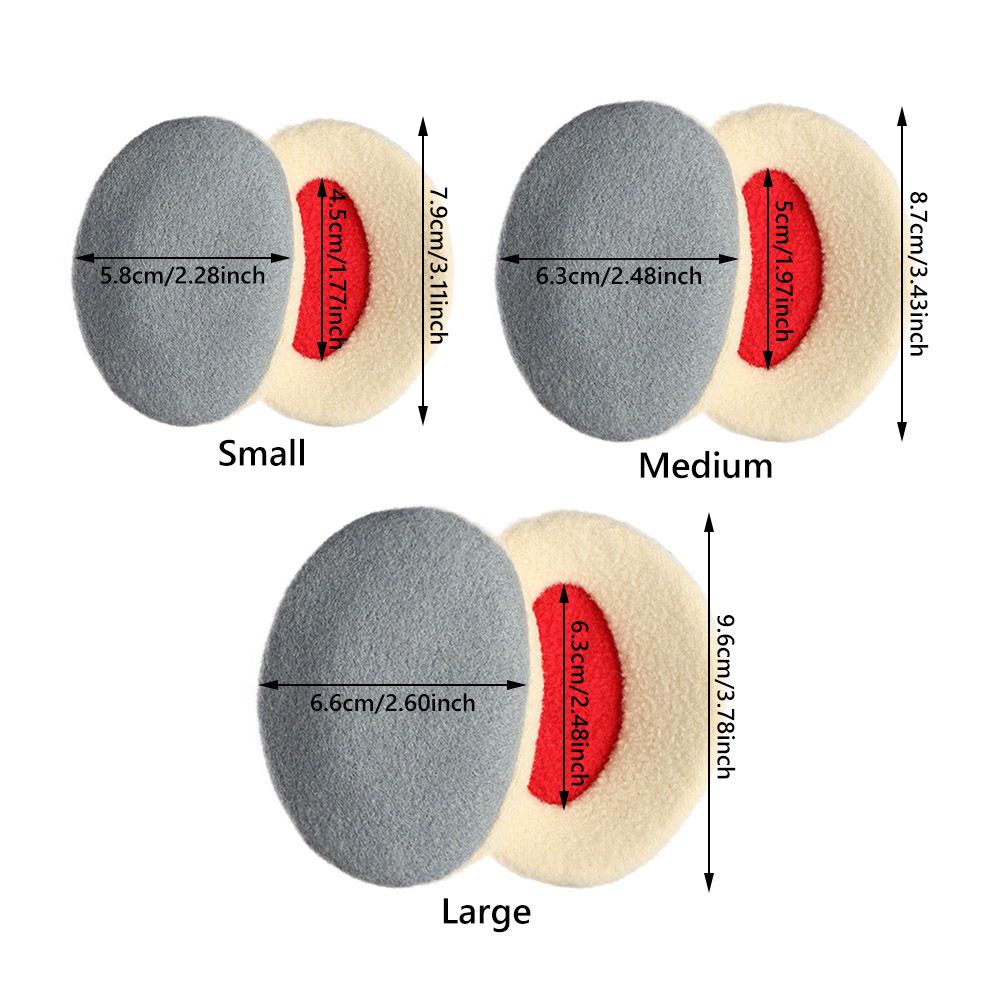 Miếng bịt tai giữ ấm vào mùa đông không dây chất liệu vải lông cừu nhiều màu sắc cho người lớn và trẻ em