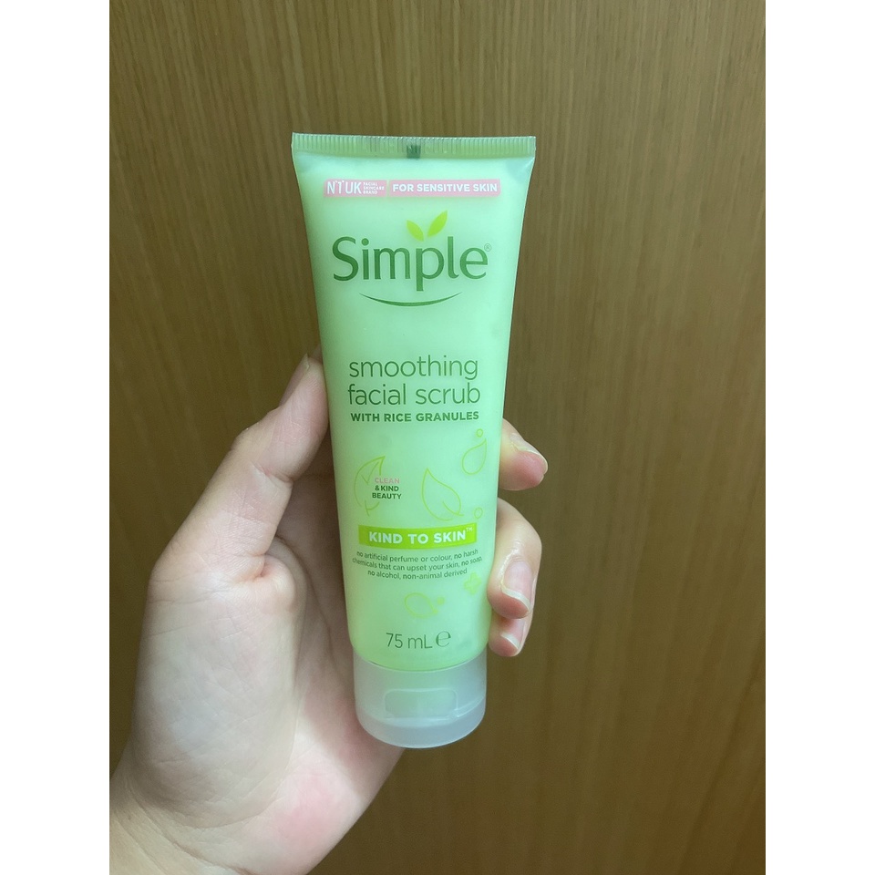 Tẩy Da Chết Simple Kind To Skin Smoothing Facial Scrub 75ml