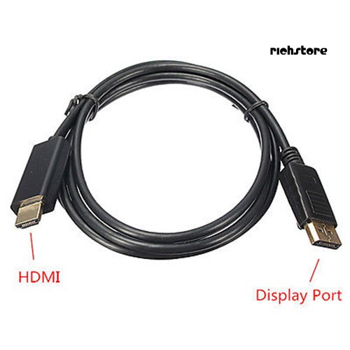 Cáp Chuyển Đổi Dndl 1.8m Hd 1080p Display Port Dp Sang Hdmi Male Av Cho Pc Laptop