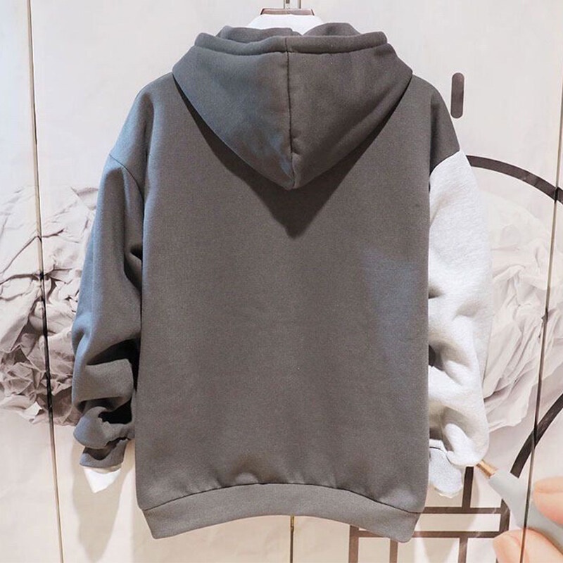 Áo hoodie thể thao AOKANG mềm mại thoải mái in họa tiết gấu hoạt hình phong cách thời trang Hàn Quốc cho nam