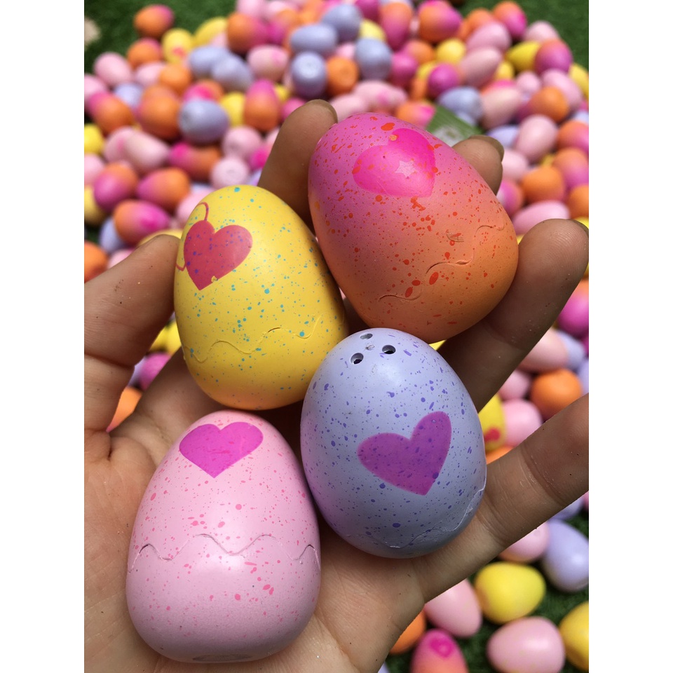 Combo 50 trứng Hatchimals không trùng mẫu thú bên trong trứng (gồm trứng màu tím - hồng - vàng - cam)