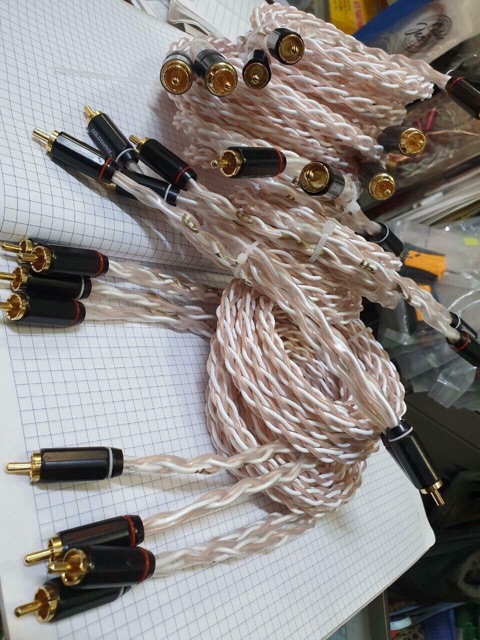 Dây tín hiệu Av, hoa sen, RCA hàng chất lượng.