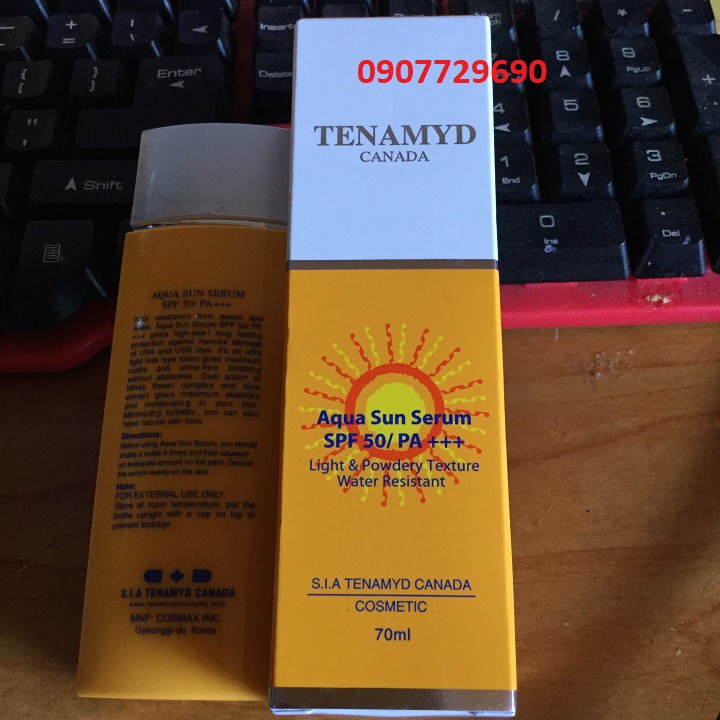 TINH CHẤT CHỐNG NẮNG DẠNG NƯỚC TENAMYD AQUA SUN SERUM