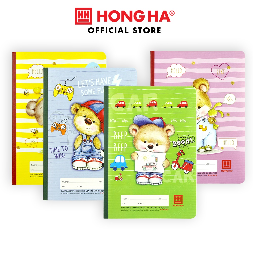Vở 5 Ô ly 48 trang Hồng Hà School Fast Friends 0517