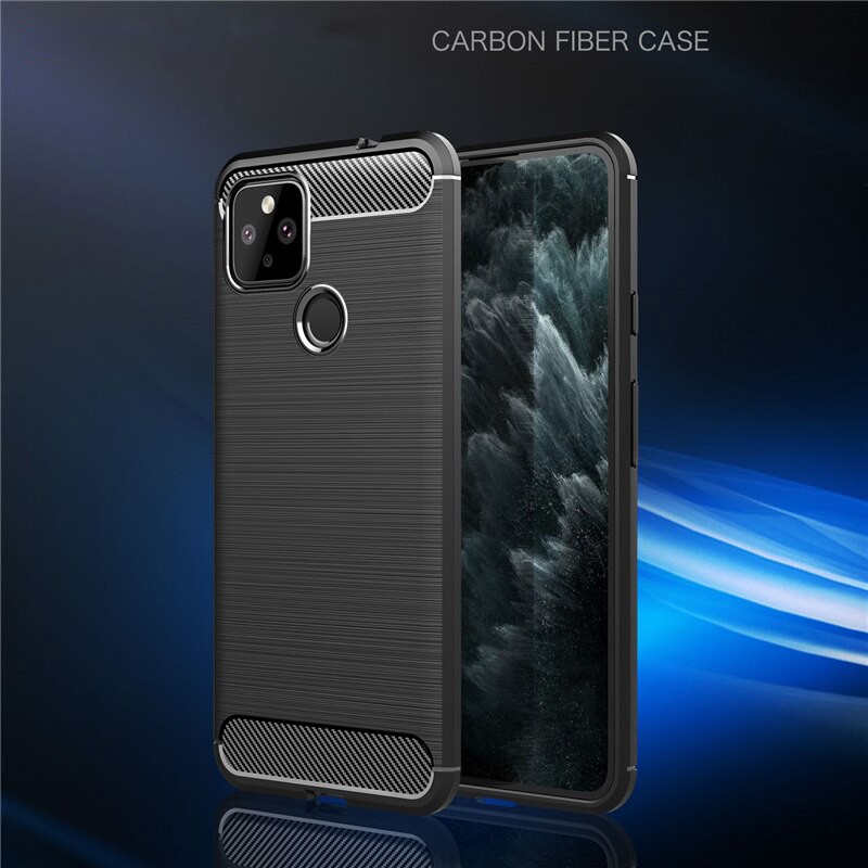 [Ảnh Thật] Ốp Lưng Google Pixel 4A 5G Dẻo Carbon Phay Xước Chống Sốc