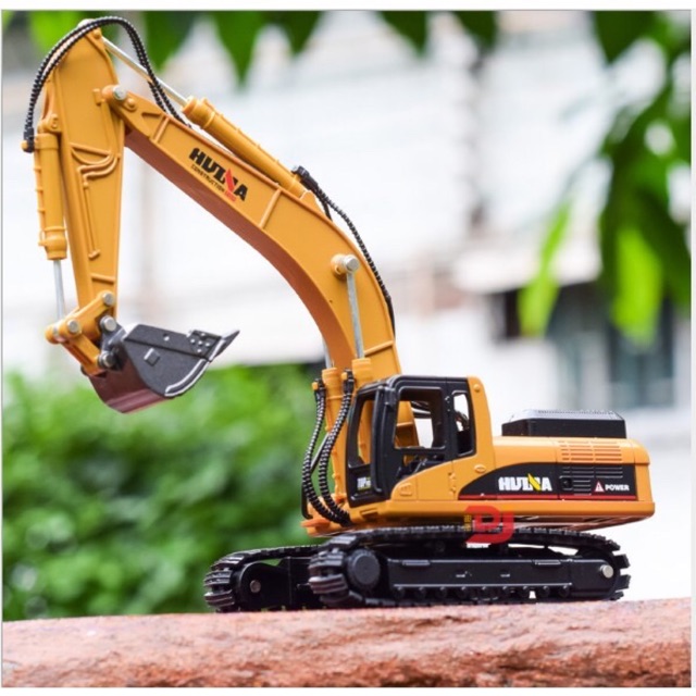 Mô hình máy xúc máy xúc đồ chơi trẻ em HUINA