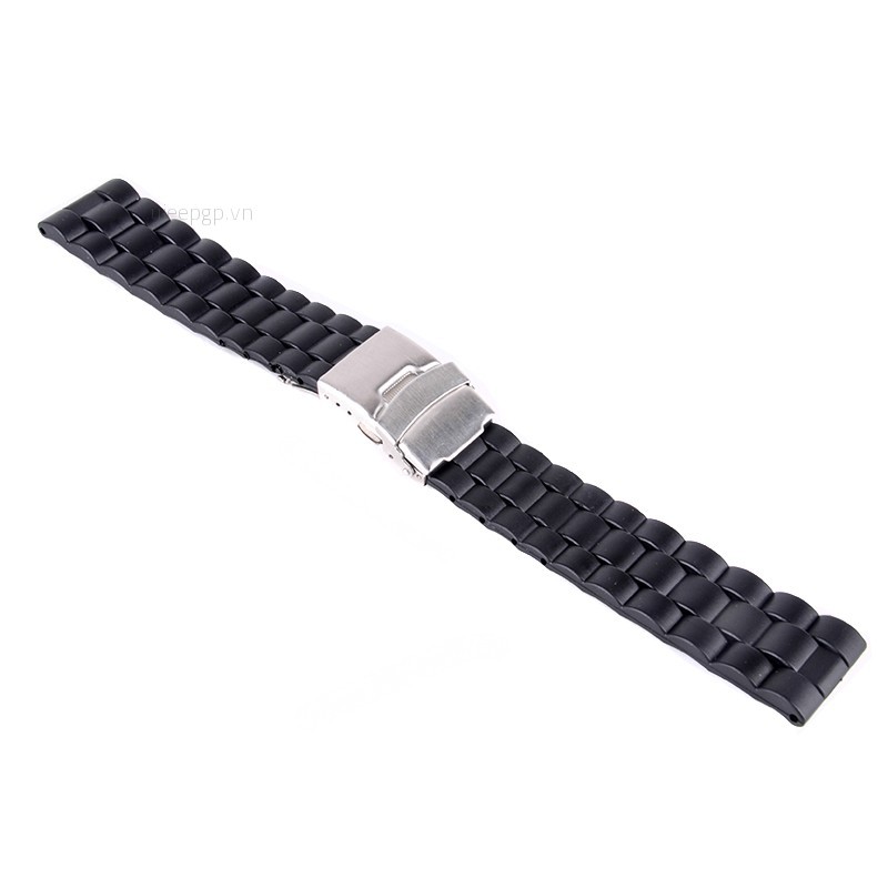 Dây Nhựa KhóA Kim LoạI Cho ĐồNg Hồ Uieepgp 3 20 / 22 / 24mm