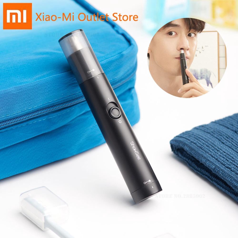 Máy tỉa lông mũi Xiaomi ShowSee C1-BK cầm tay có thể tháo rời với dao cắt hai lưỡi xoay 360 ° chất lượng cao