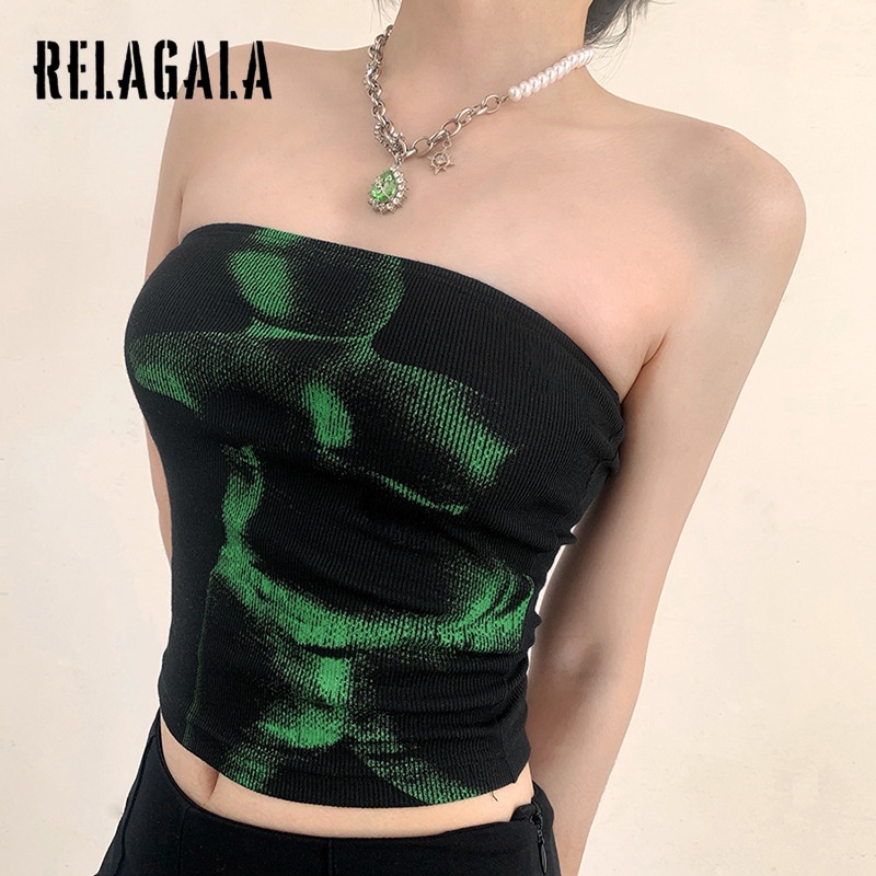 Áo Croptop Trễ Vai Màu Trơn Dáng Ôm Thời Trang Quyến Rũ Cho Nữ | BigBuy360 - bigbuy360.vn