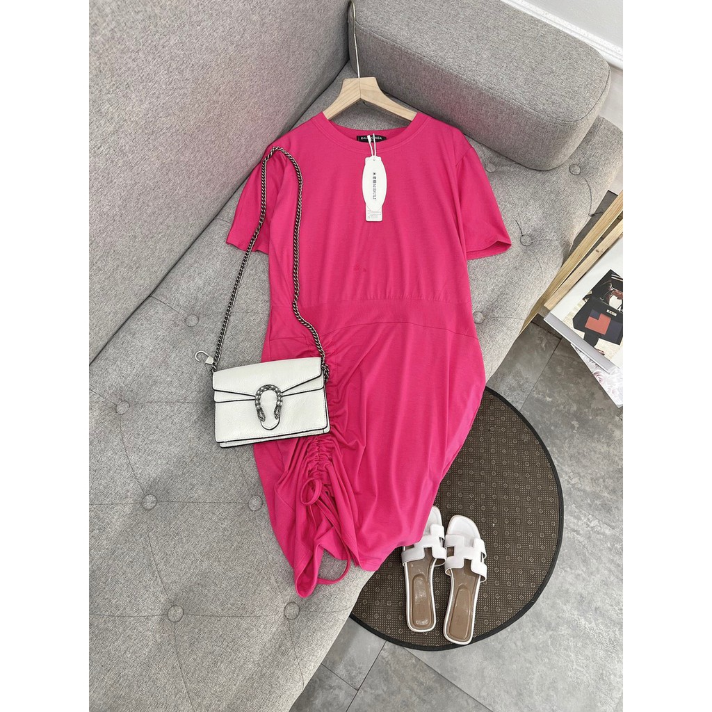 Đầm Thun Xuông Dáng Dài Body Cotton Dây Rút Eo Co Dãn 4 Chiều Tôn Dáng- Váy Xuông Thun Chất Thun Cotton Big size | BigBuy360 - bigbuy360.vn