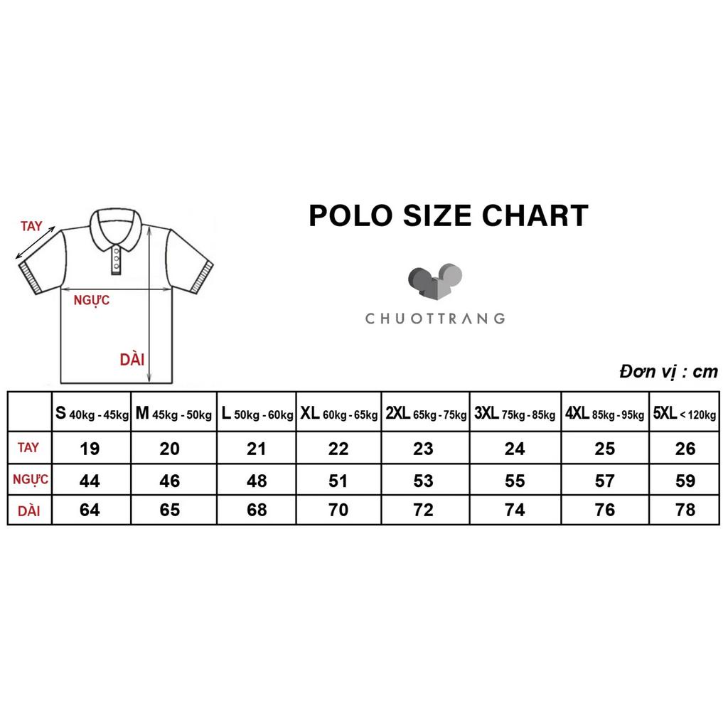 ÁO LOGO POLO đỏ nam basic CHUOTTRANG