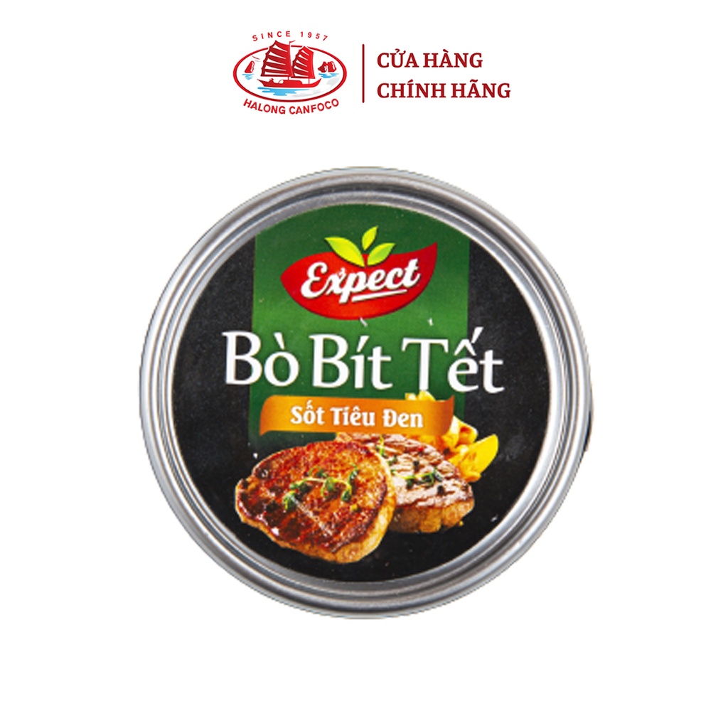 Bò bít tết sốt tiêu đen 150g Đồ Hộp Hạ Long