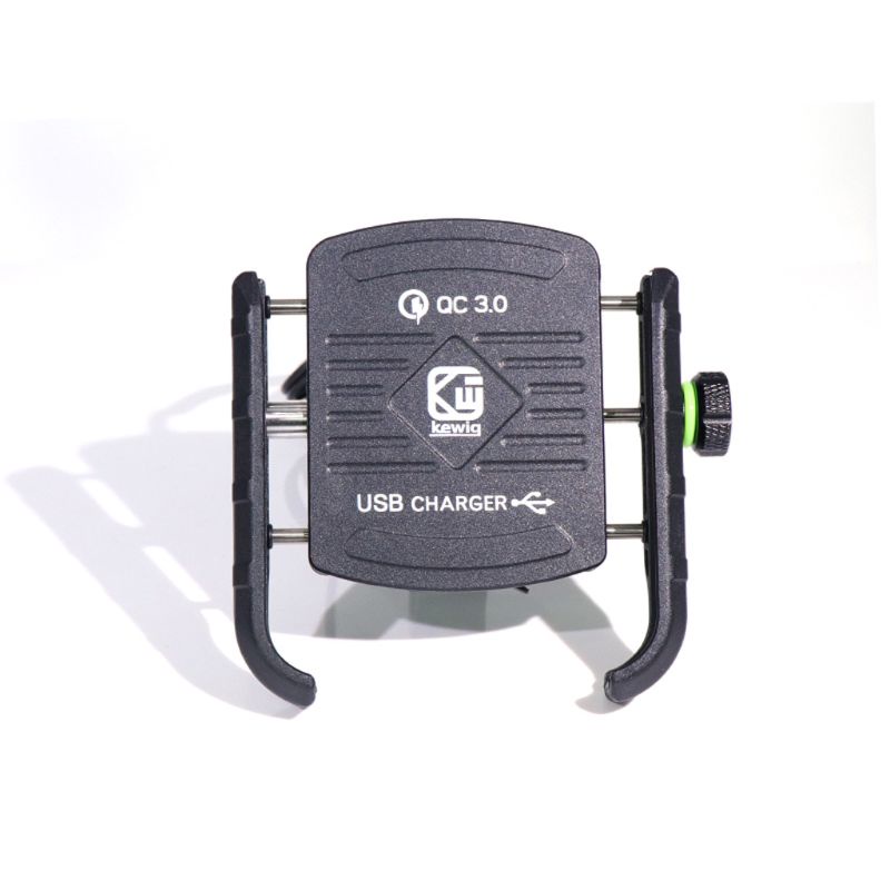 Giá Đỡ Điện Thoại Gắn Tay Lái Xe Máy Chống Nước Xoay 360 Độ Kèm Cổng Sạc QC 3.0 USB