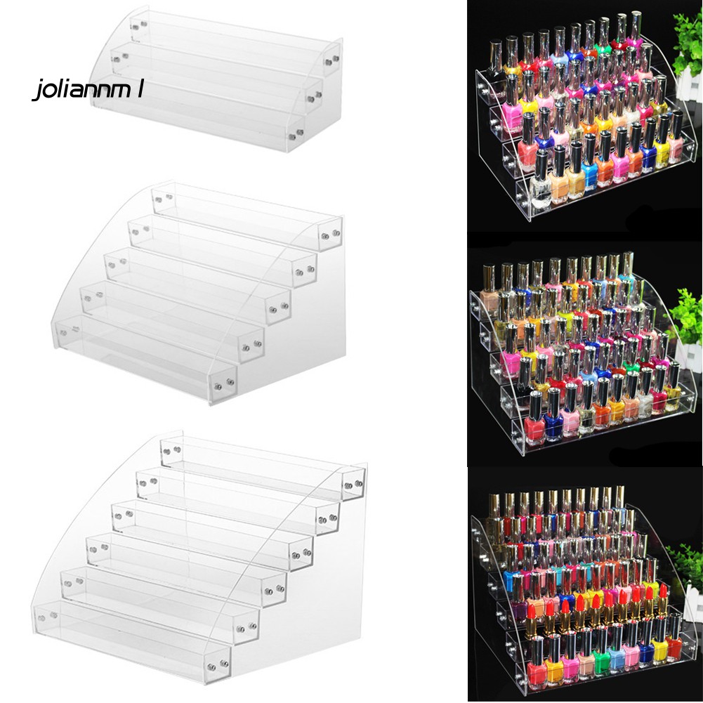 Giá Đựng Lọ Sơn Móng Tay Nhiều Tầng Bằng Nhựa Acrylic Trong Suốt