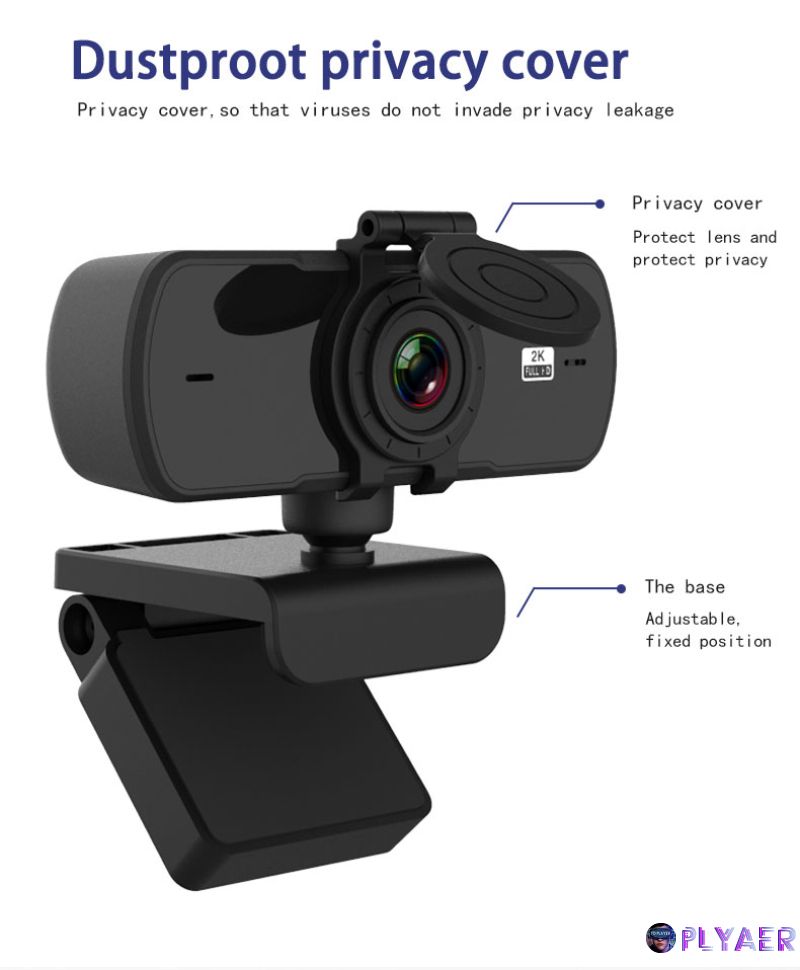 Webcam 2k Hd Cao Cấp Cho Máy Tính