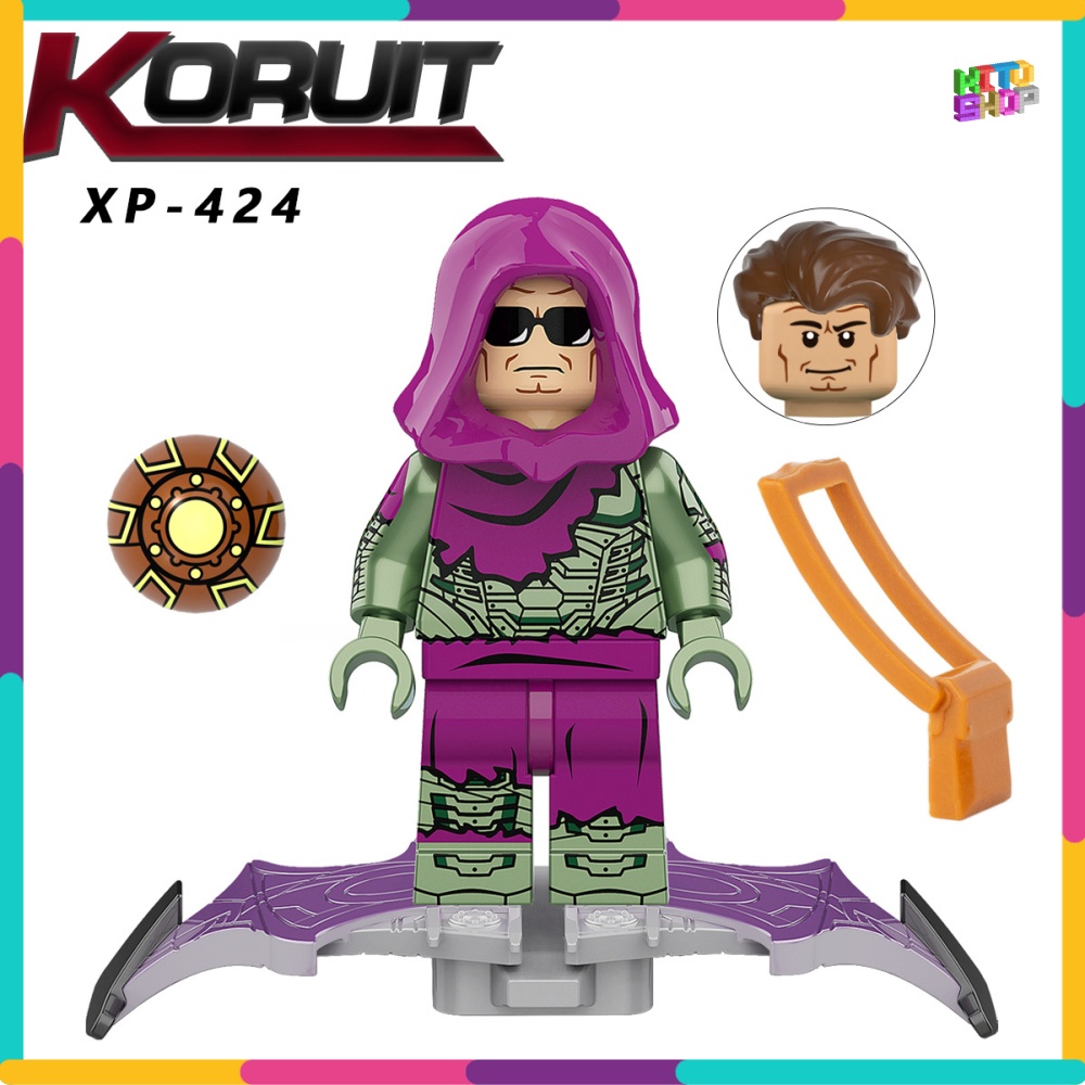 Xếp Hình Lắp Ráp Minifigures Người Nhện Marvel Doctor Octopus Green KT1055