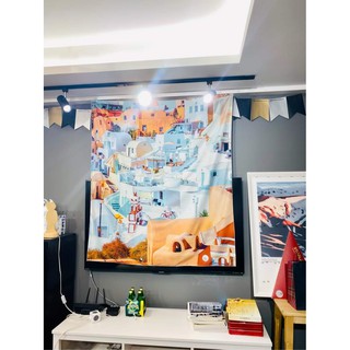Rèm treo tường thành phố trắng
