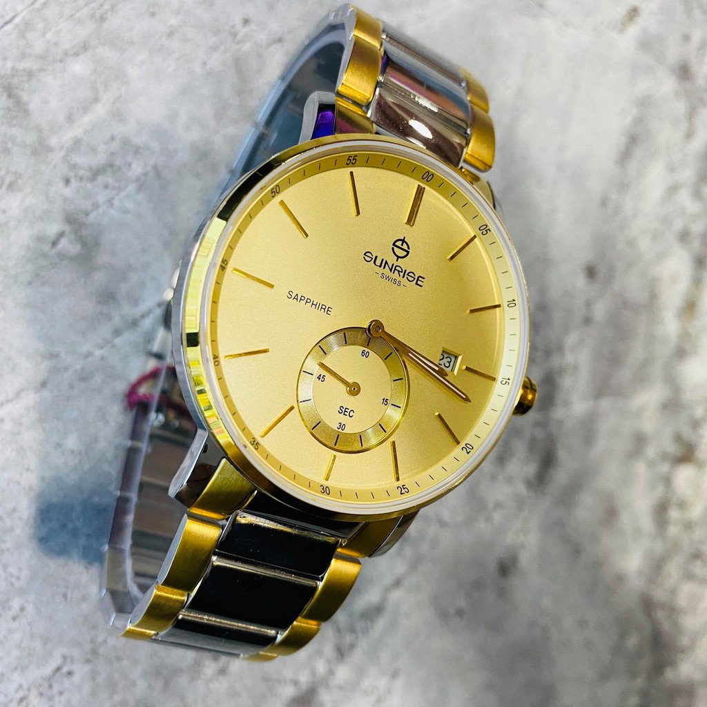 Đồng hồ Sunrise nam chính hãng Nhật Bản M1141SA.SG.V - kính saphire chống trầy - bảo
