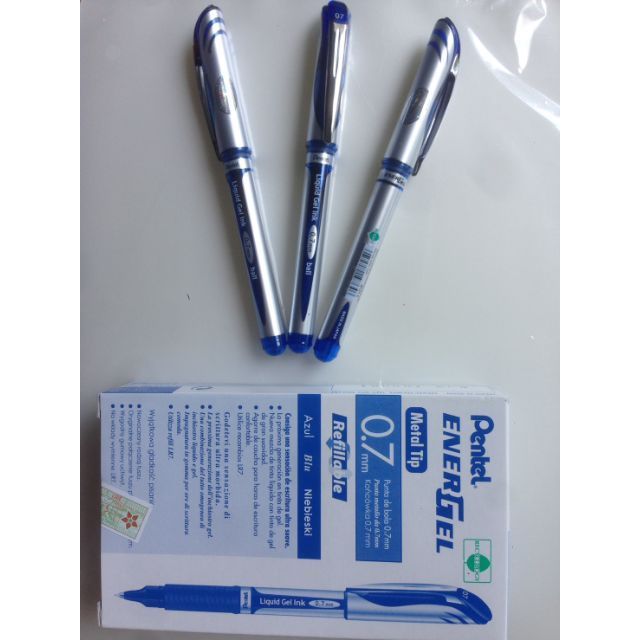 Bút ký Pentel BL57-  0.7mm và BL60 - 1mm và BL77 (xanh)