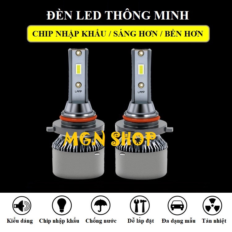 [Đèn LED DAO] [45W] [6000K] [H1 H4 H7 H8/H11/H16 HB3/HB4 HIR2/9012] dành cho ô tô xe máy