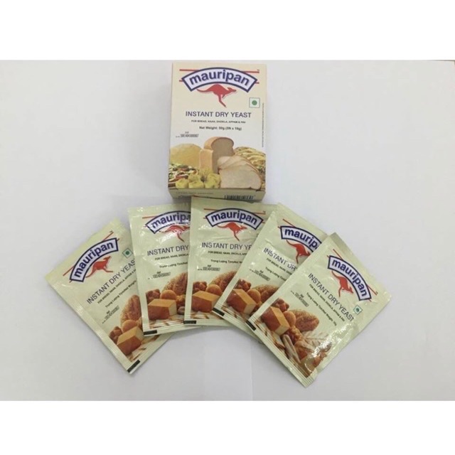 3 gói men nở mauripan 10gr x1 gói