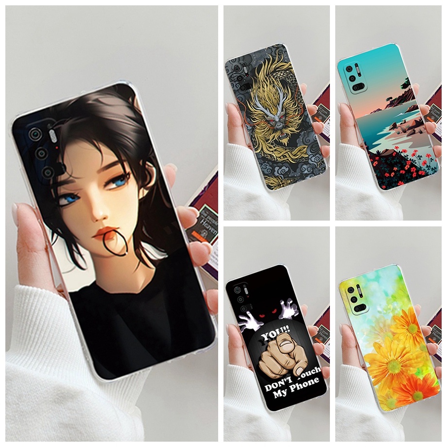 Ốp lưng Xiaomi Poco M3 M3 Pro Màu kẹo thời trang mới Vỏ điện thoại silicon mềm trong suốt Xiaomi Poc