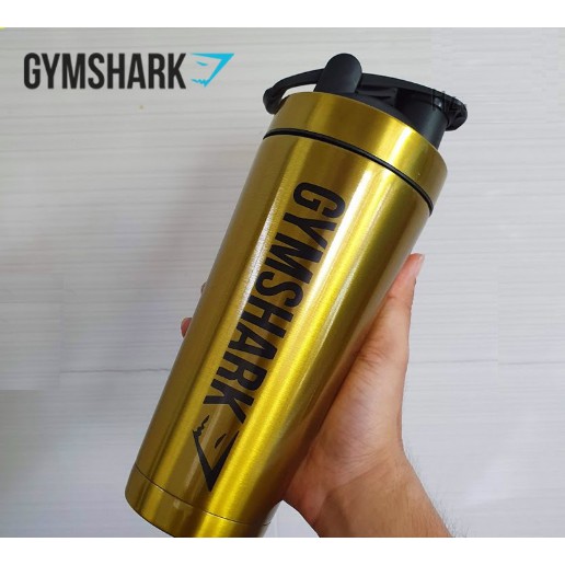 STAINLESS SHAKER GYMSHARK - Bình lắc Kim loại siêu bền Gym shark