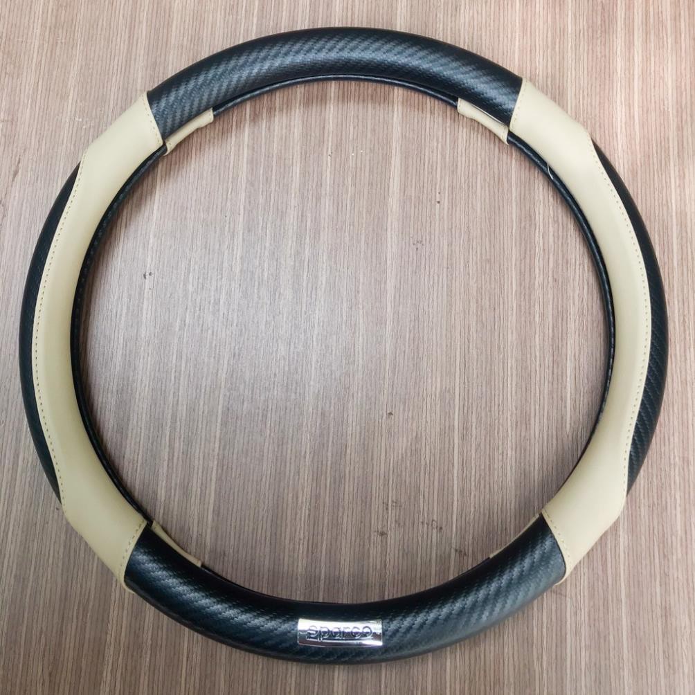 Bọc vô lăng sparco vân carbon size 38cm cho các xe nhỏ từ 4 -16 chỗ