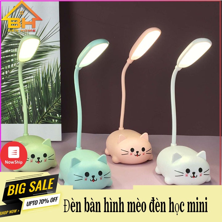 Đèn học để bàn hình mèo-đèn học mini-đèn bàn hình thú[NEW]
