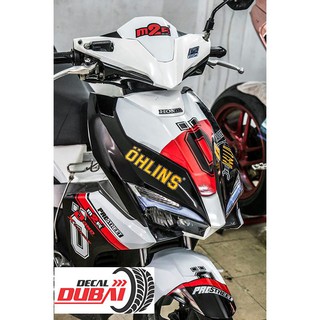 Tem Trùm AB Đen Trắng Ohlins