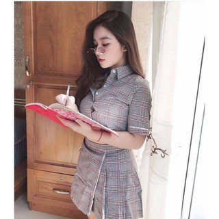 Set váy kẻ caro HOT HIT