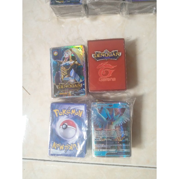 100 thẻ sưu tầm độc đáo thú vị pokemon/ liên quân mobile