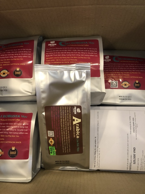 Cà phê Culi Robusta Nguyên Chất Rang Mộc Phú Xuân Coffee 500gr hạt bột cafe xay pha phin pha máy