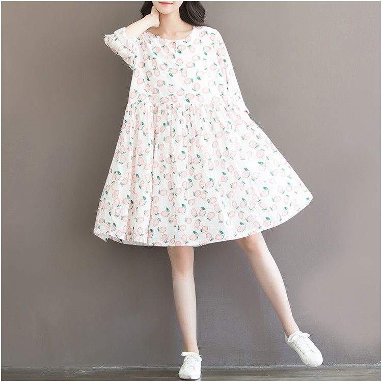 [ORDER] Váy đầm nữ bigsize họa tiết dễ thương vintage (V007)