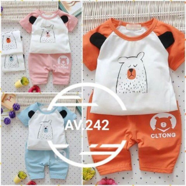 Combo 4 bộ quần áo trẻ em