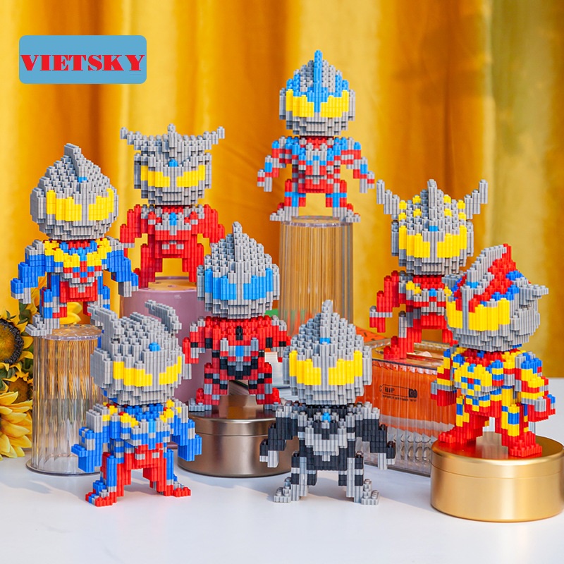 Bộ Đồ Chơi Lắp Ráp Lego 3D Nhân Vật Ultraman siêu nhân Gao Dành Cho Bé