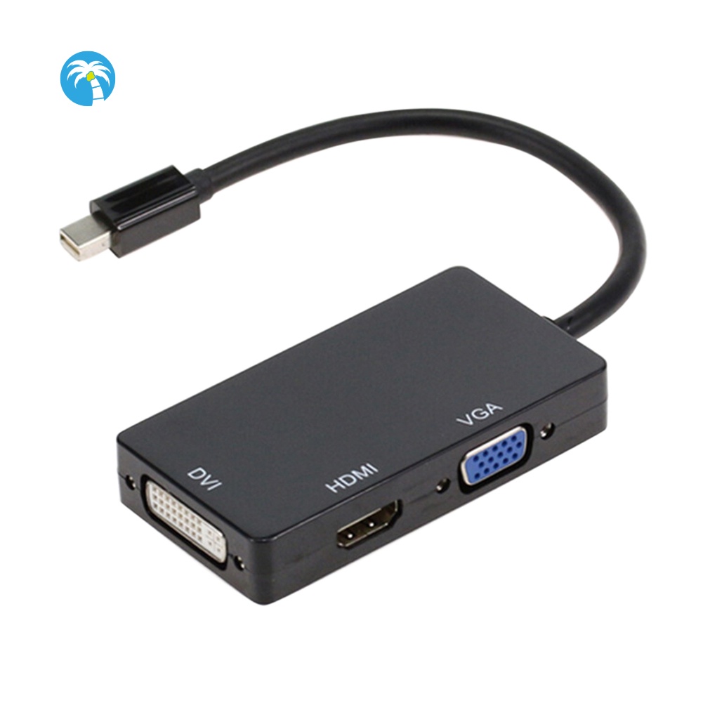 Cáp Chuyển Đổi 3 Trong 1 Từ Cổng Thunderbolt Sang Hdmi-Compatible Vga Dvi