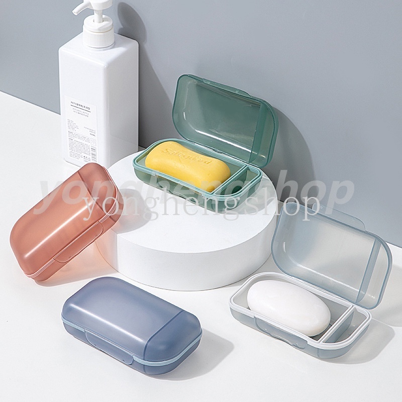 Hộp Nhựa 2 Ngăn Đựng Xà Phòng Tiện Lợi