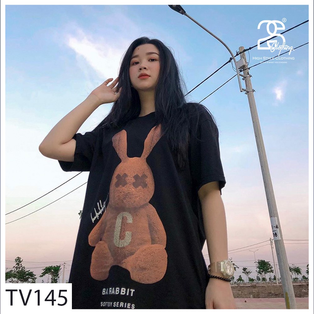 Áo Thun Tay Lỡ 2s Clothing Áo Phông Bad Rabbit Unisex Nam Nữ Cotton Oversize Form Rộng Ulzzang hình thỏ Nelly TV145