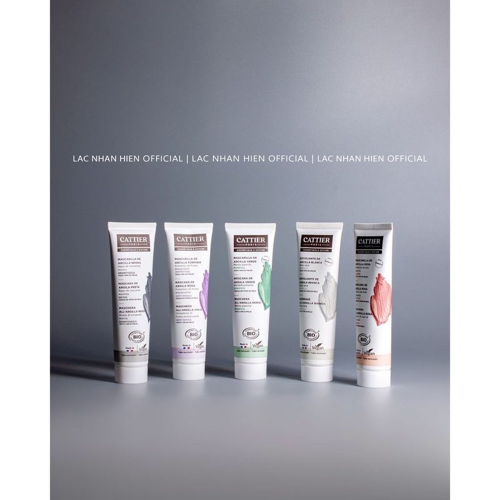 MẶT NẠ ĐẤT SÉT HỮU CƠ CATTIER CLAY MASK ĐỦ DÒNG