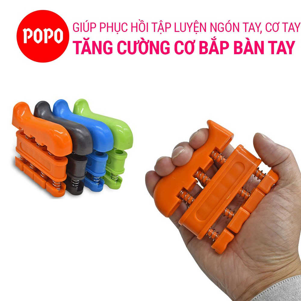 Dụng cụ bóp tập ngón tay hiện đại dạng phím ấn nhựa an toàn giúp phục hồi chức năng cơ tay, tập luyện cơ tay POPO