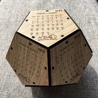🔥🔥📆 LỊCH GỖ HANDMADE KHẮC THEO YÊU CẦU MIỄN PHÍ