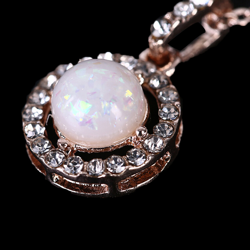 vòng cổ Mặt Đá Opal Thời Trang Cho Nữ